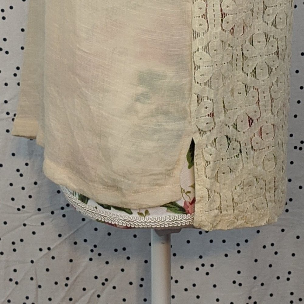 Anthropologie Mine Lace Back Top - Size S - Picture 9 of 10